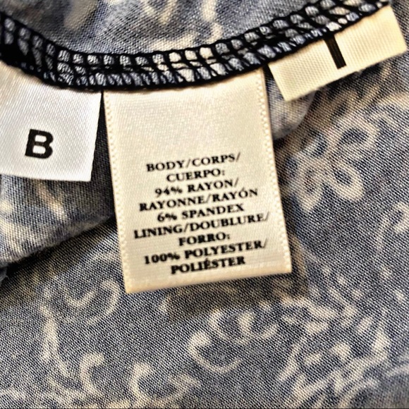 ANN TAYLOR PAISLEY PRINT BELTED JERSEY MIDI DRESS - Picture 12 of 12